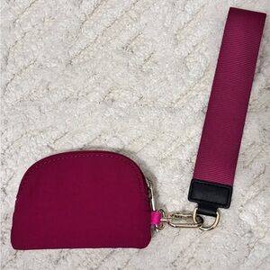 Lululemon Dual Pouch Wristlet Pomegranate